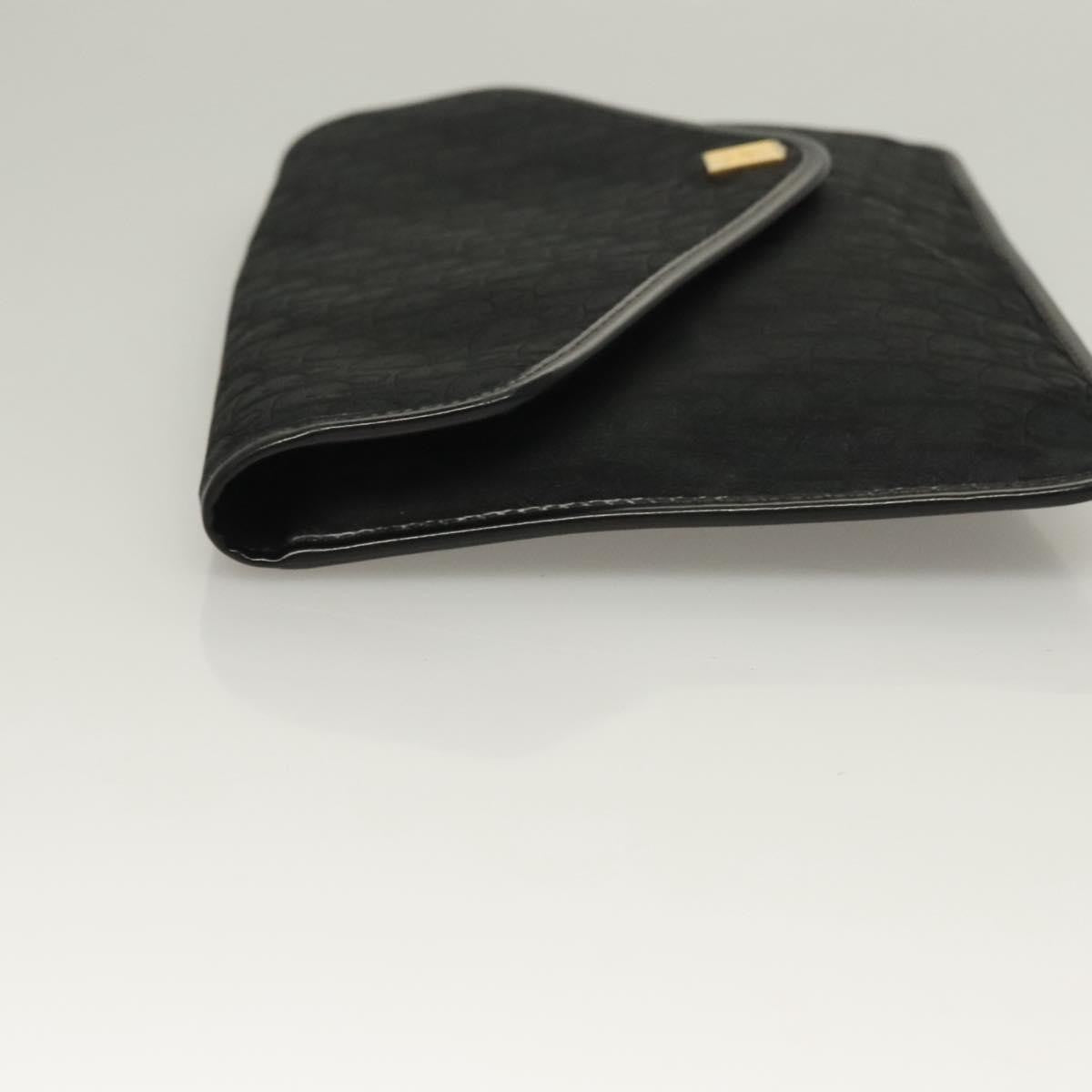 Christian Dior Vintage Trotter Pouch Diorissimo Canvas, BLACK, CANVAS, Clutche & pouche