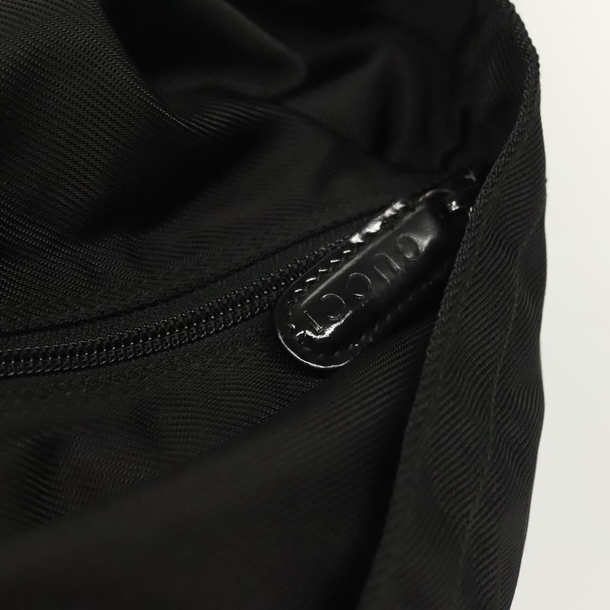 Gucci Bamboo Daily Tote Leather, Black, Nylon, Tote Bag