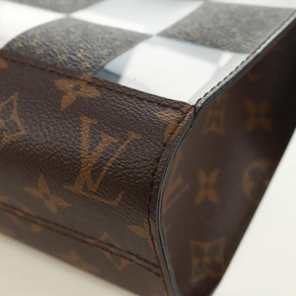 Louis Vuitton Standing Pouch Monogram Chess Coated Canvas and PVC, Brown, Canvas, Clutch