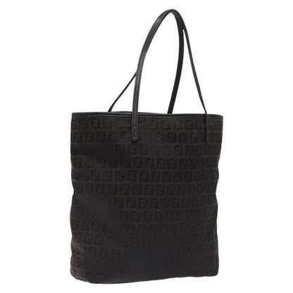 Fendi Zucchino Canvas, BLACK, CANVAS, Tote bag