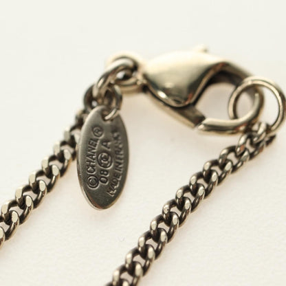 Chanel Feather CC Pendant Necklace Metal, Gold, Metal, Necklace