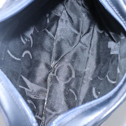 Salvatore Ferragamo Vala Shoulder Bag Leather, NAVY, LEATHER, Shoulder bag