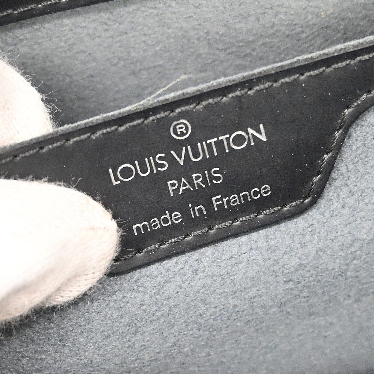 Louis Vuitton Soufflot Handbag Epi Leather, Black, Leather, Handbag