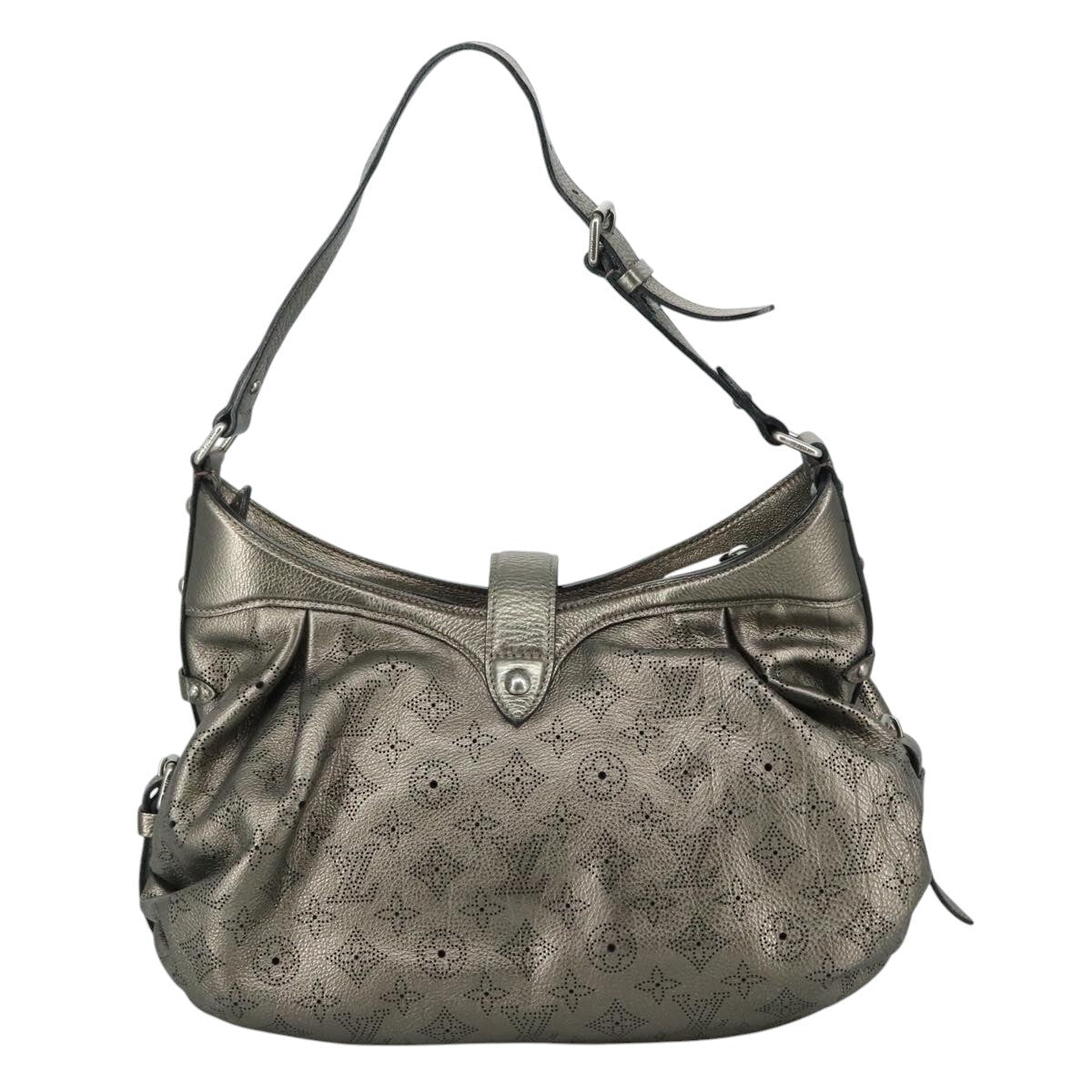 Louis Vuitton XS Crossbody Bag Mahina Leather, METALLIC, CANVAS, Shoulder bag