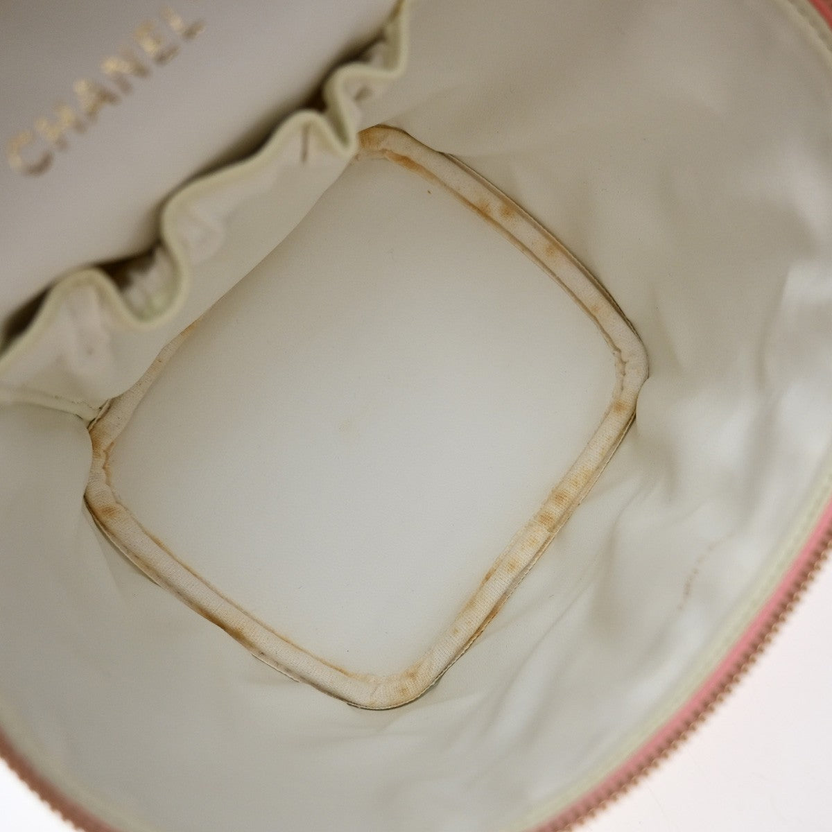 Chanel Vintage Timeless Cosmetic Case Caviar, PINK, LEATHER, Handbag