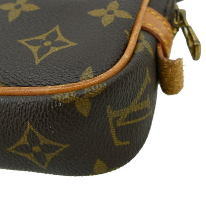 Louis Vuitton Pochette Marly Bandouliere Bag Monogram Canvas, BROWN, CANVAS, Shoulder bag