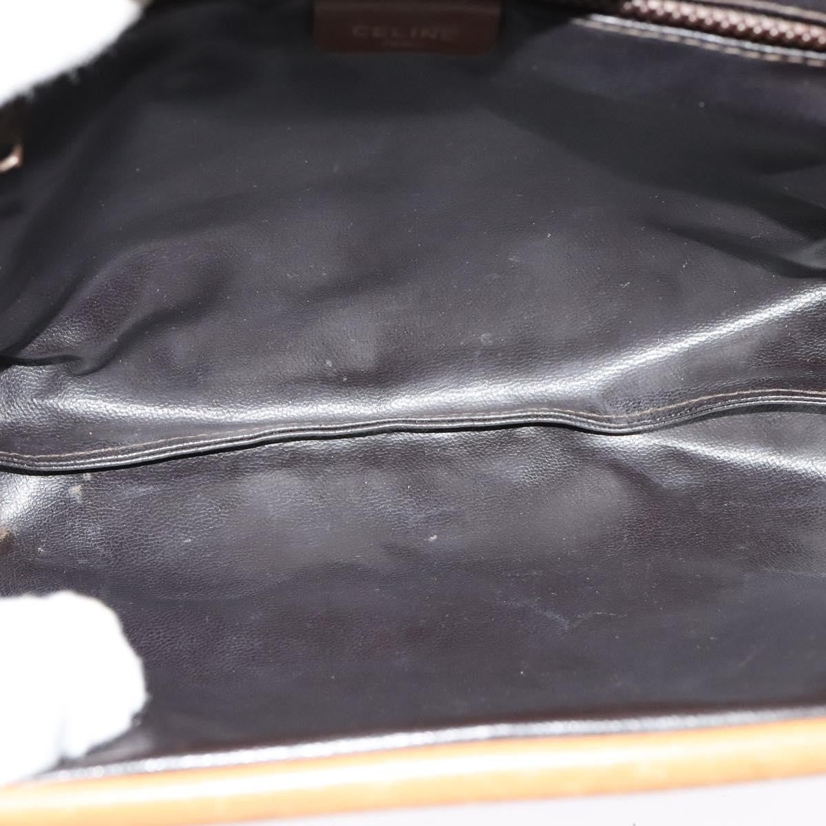 Celine Macadam Shoulder Bag PVC Leather, BEIGE, PVC, Shoulder bag