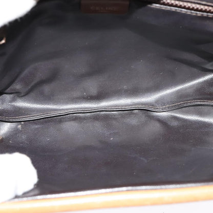 Celine Macadam Shoulder Bag PVC Leather, BEIGE, PVC, Shoulder bag