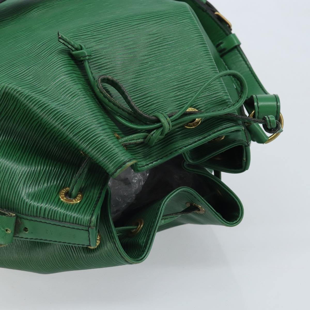 Louis Vuitton Petit Noe Handbag Epi Leather, Green, Leather, Shoulder Bag