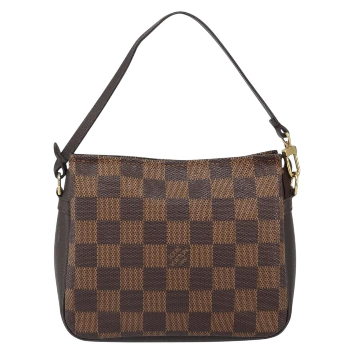 Louis Vuitton Trousse Make Up Bag Damier Canvas, Brown, Canvas, Clutch