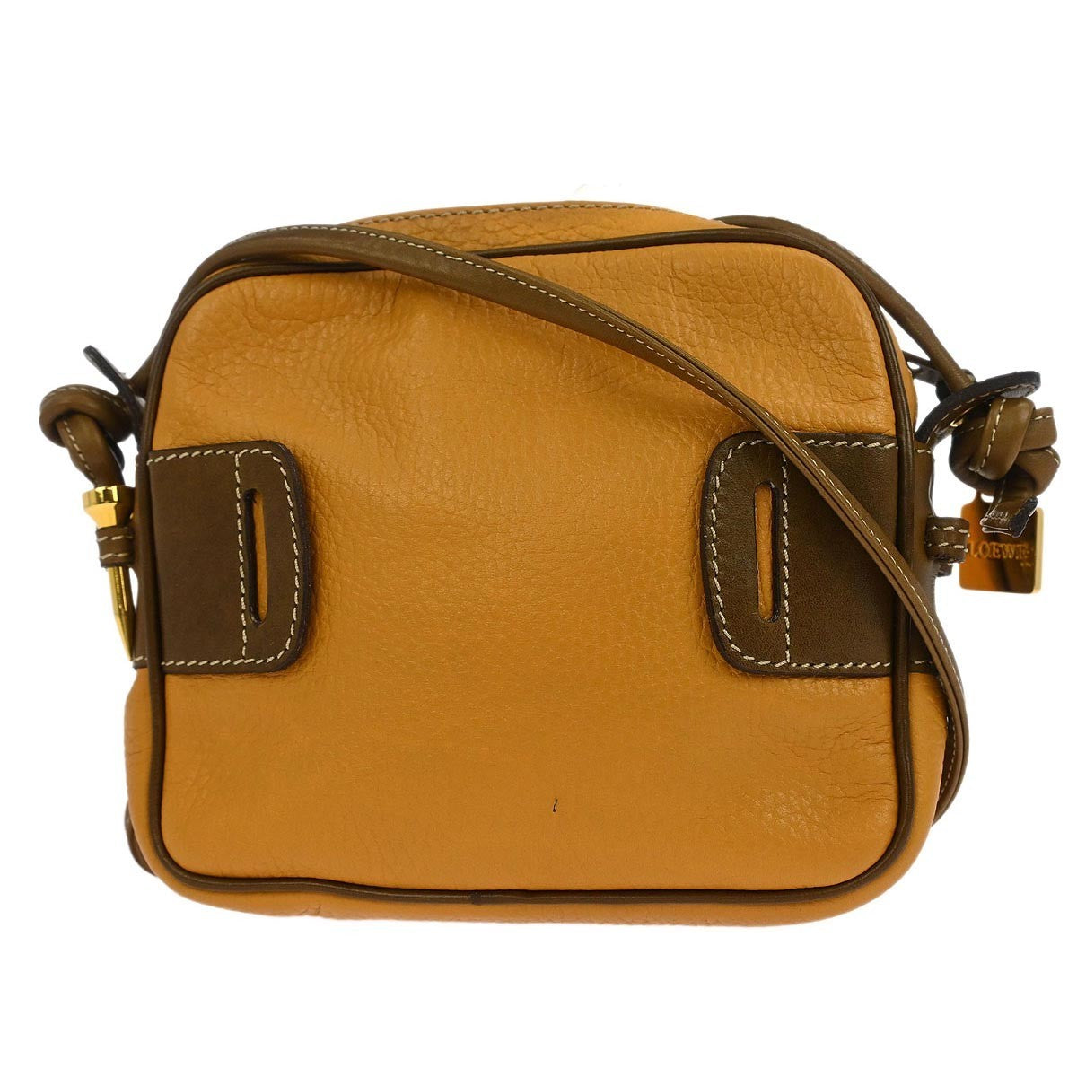 Loewe Vintage Shoulder Bag Leather, BROWN, LEATHER, Shoulder bag