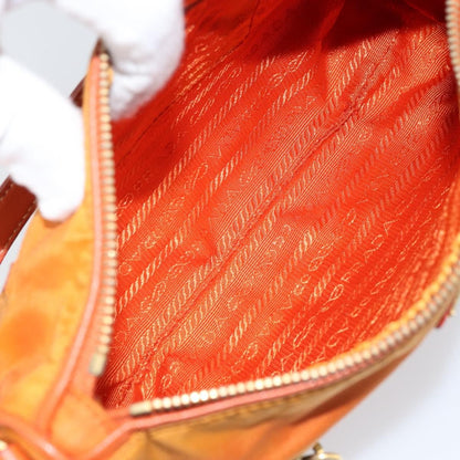 Prada Front Zip Hobo Tessuto, ORANGE, NYLON, Shoulder bag