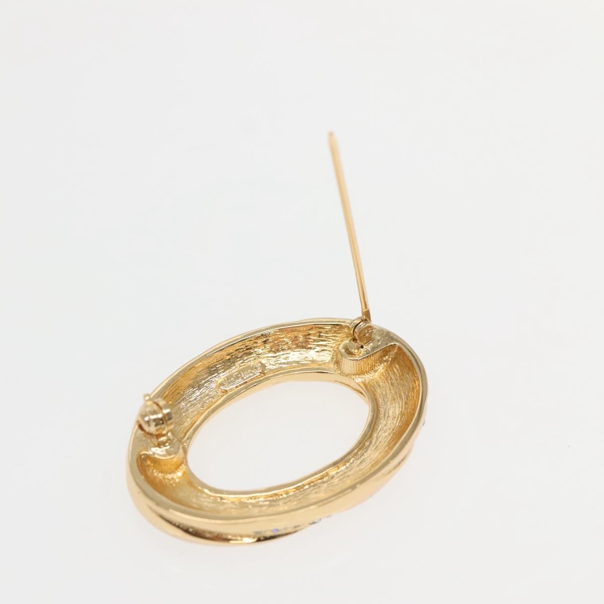 Christian Dior J'Adior Brooch Metal with Crystals, GOLD, METAL, Brooch