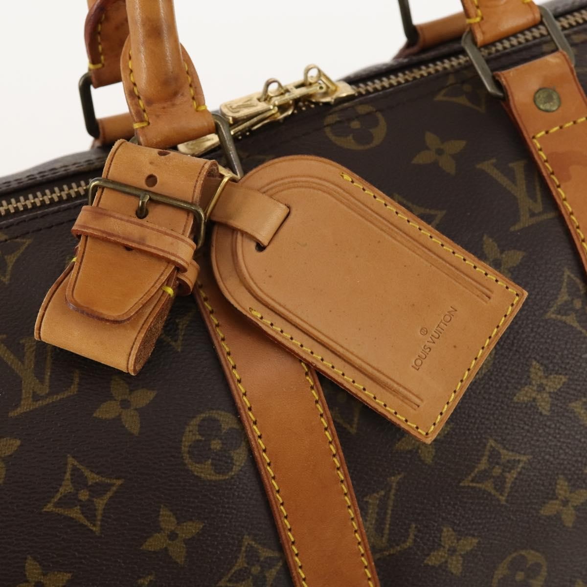Louis Vuitton Keepall Bag Monogram Canvas, BROWN, CANVAS, Travel bag