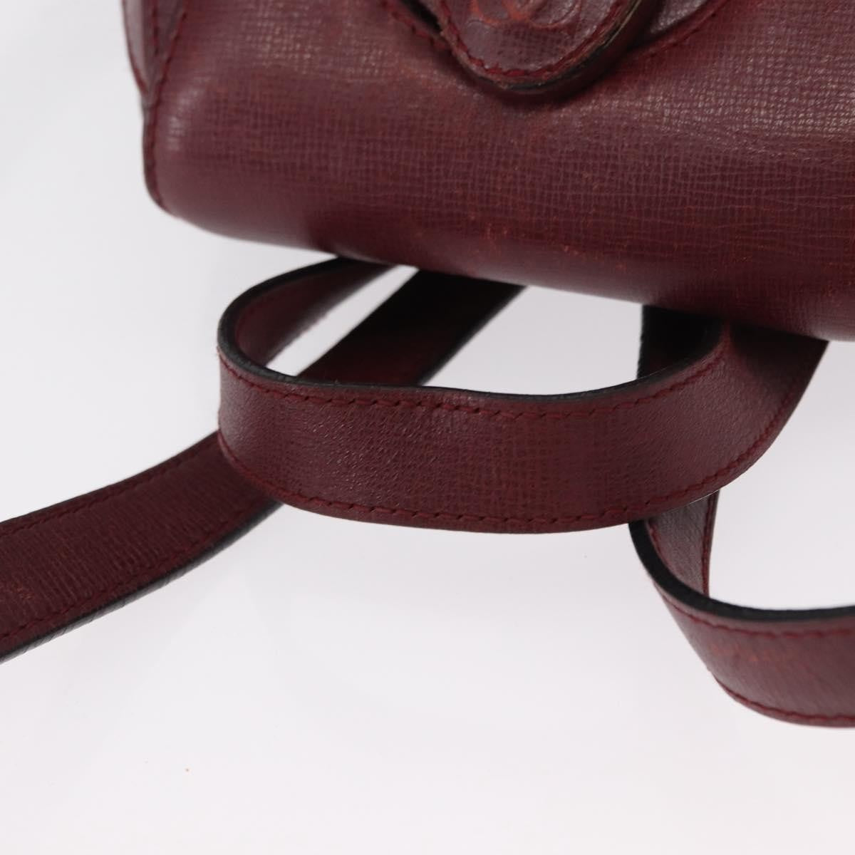 cartier Happy birthday backpack Leather, BURGUNDY, LEATHER, Backpack