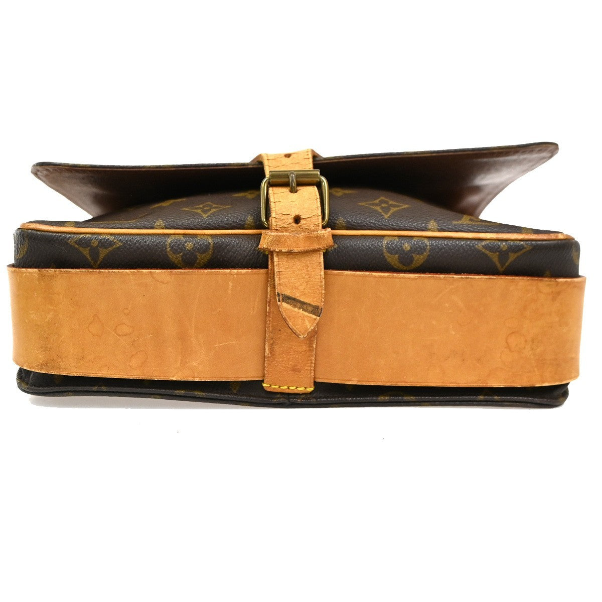 Louis Vuitton Cartouchiere Handbag Monogram Canvas, BROWN, CANVAS, Shoulder bag