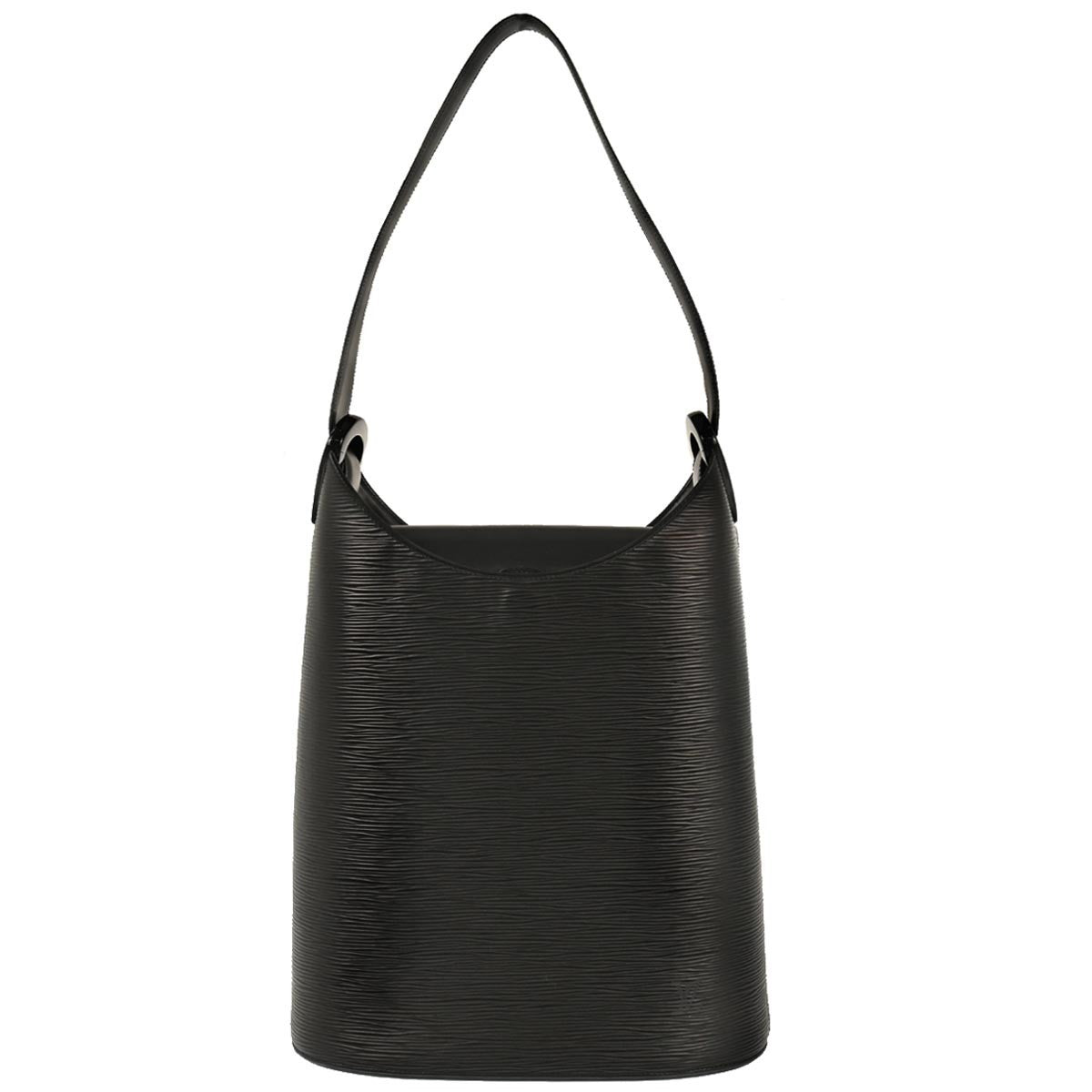 Louis Vuitton Verseau Handbag Epi Leather, BLACK, LEATHER, Shoulder bag