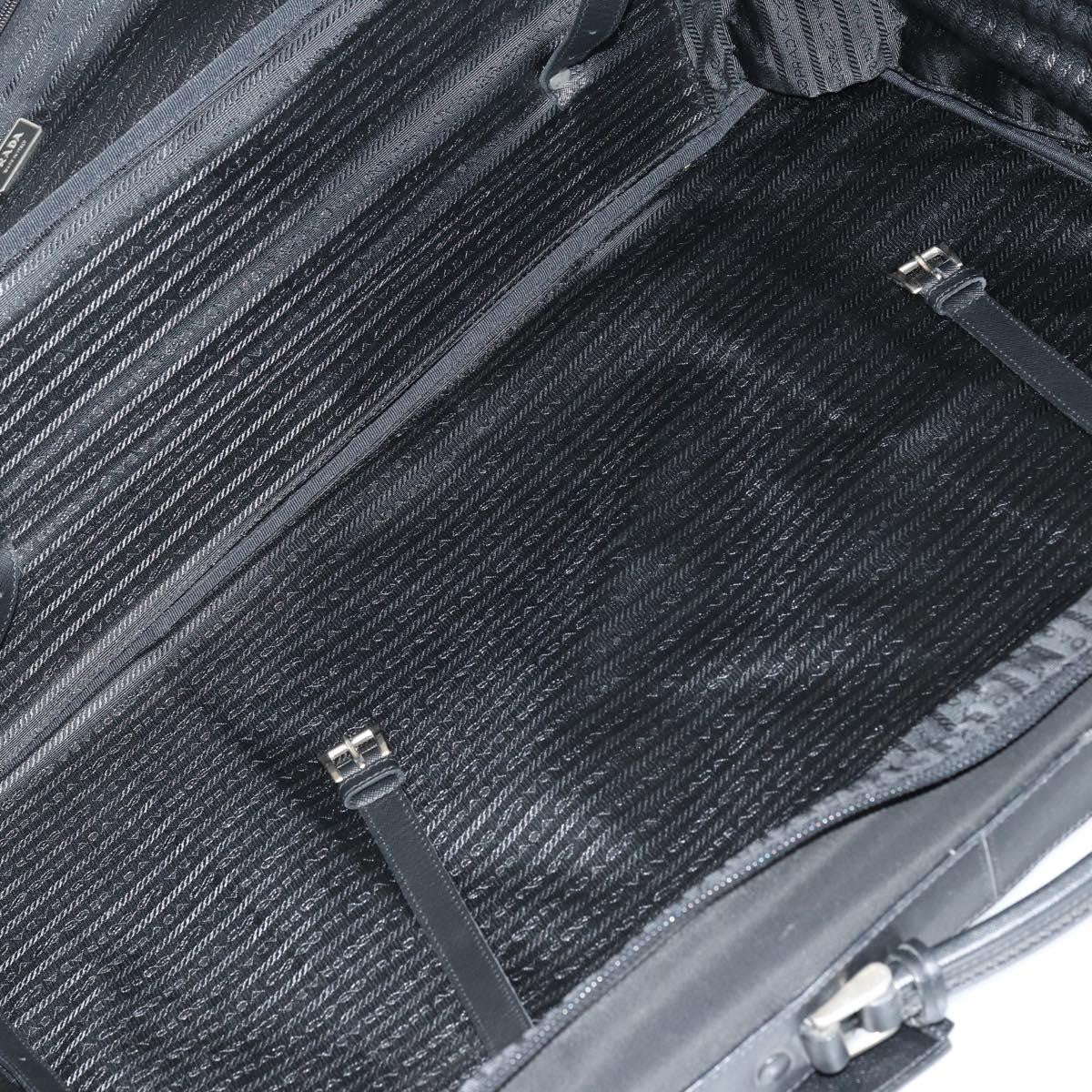 Prada Trunk Bag Nylon, BLACK, NYLON, Travel bag