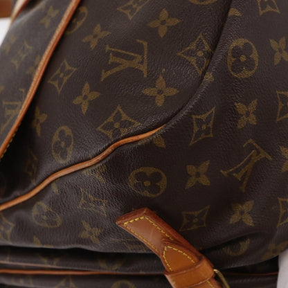 Louis Vuitton Saumur Handbag Monogram Canvas, BROWN, CANVAS, Shoulder bag
