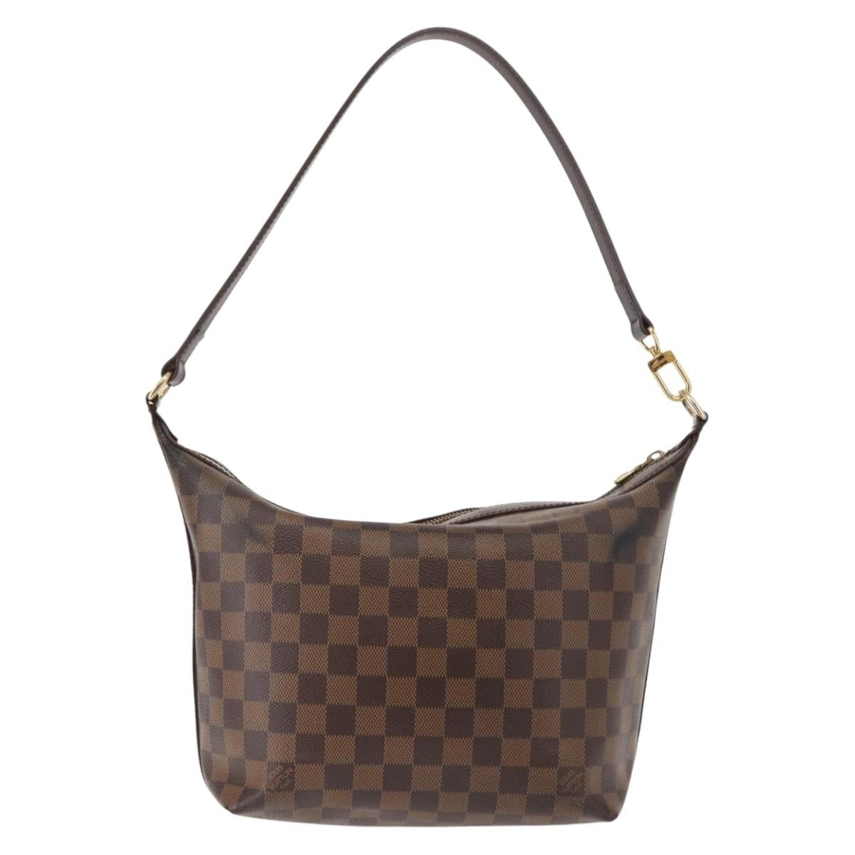 Louis Vuitton Illovo Handbag Damier, BROWN, CANVAS, Shoulder bag