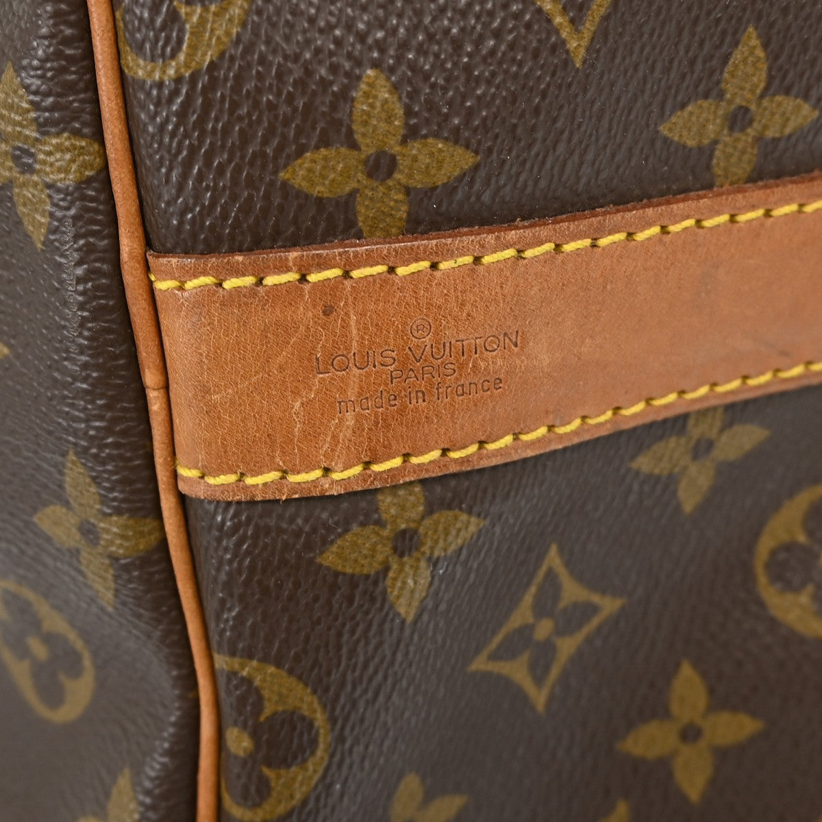 Louis Vuitton Keepall Bandouliere Bag Monogram Canvas, BROWN, CANVAS, Travel bag
