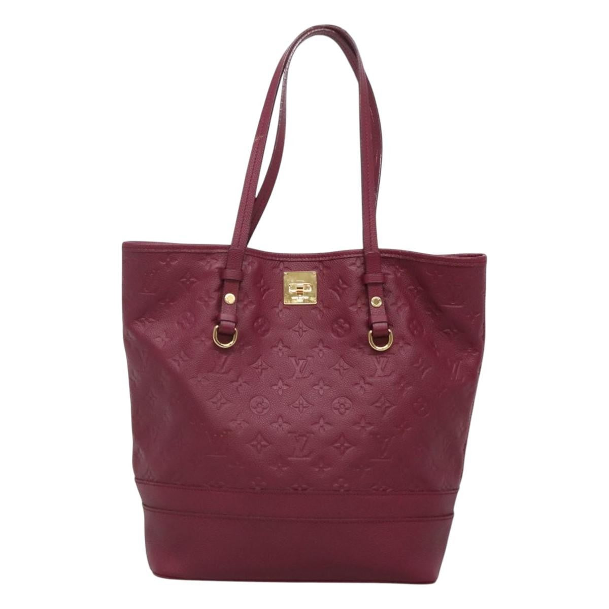 Louis Vuitton Citadine Handbag Monogram Empreinte Leather, PURPLE, LEATHER, Tote bag