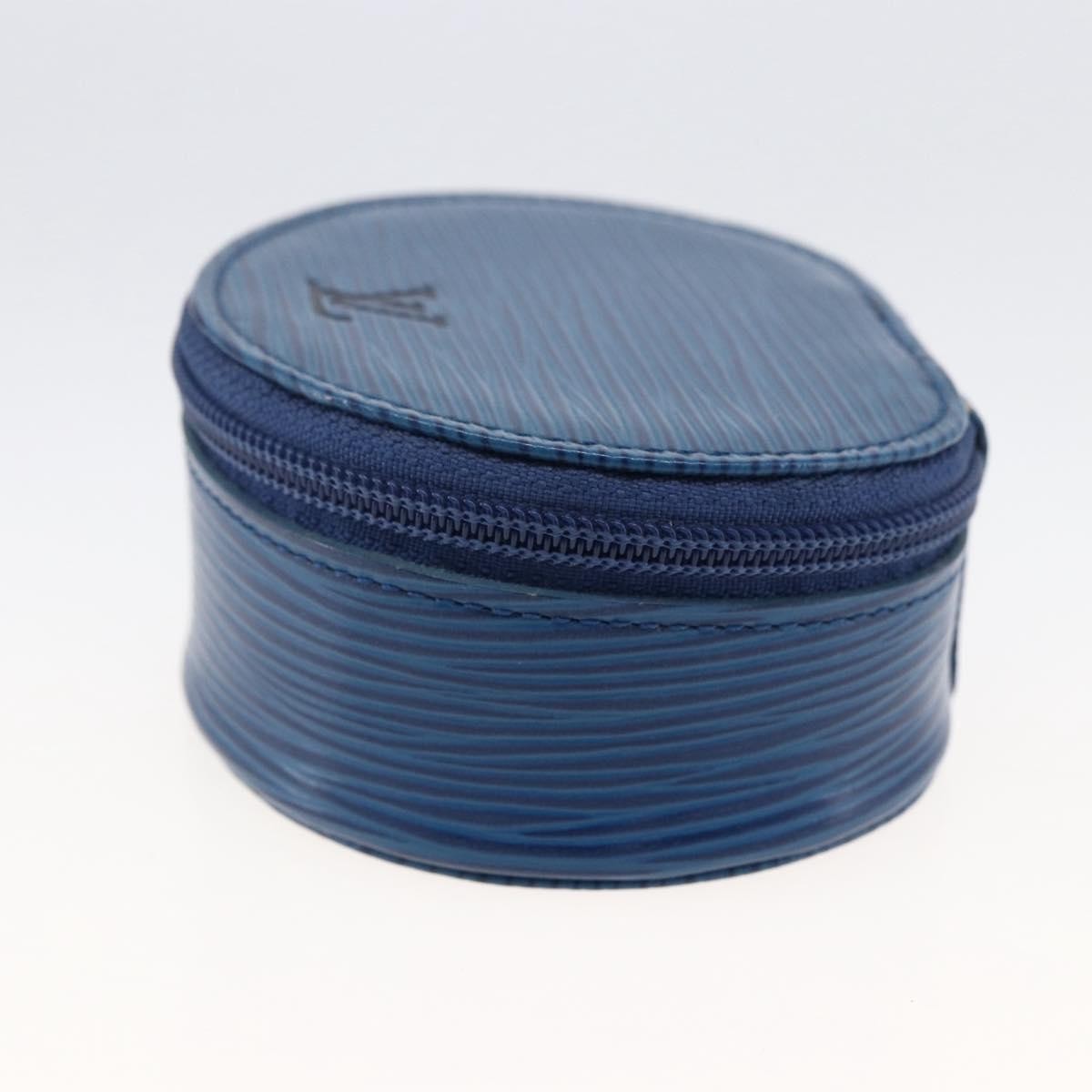 Louis Vuitton Ecrin Bijoux Jewelry Case Epi Leather, BLUE, LEATHER, Clutche & pouche