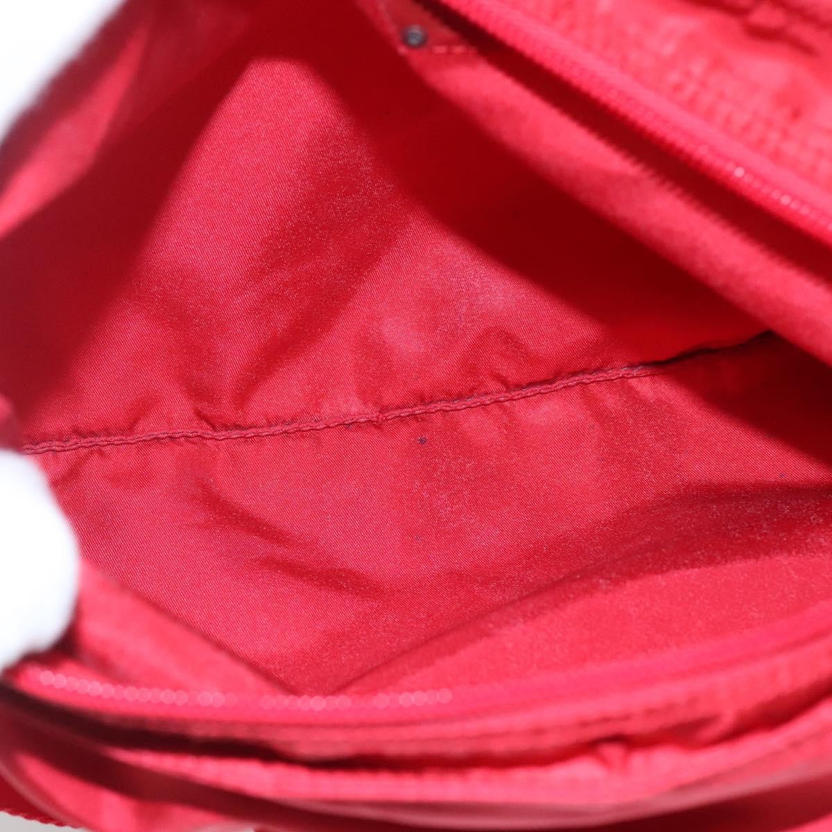 Prada Zip Top Messenger Bag Tessuto, RED, NYLON, Shoulder bag