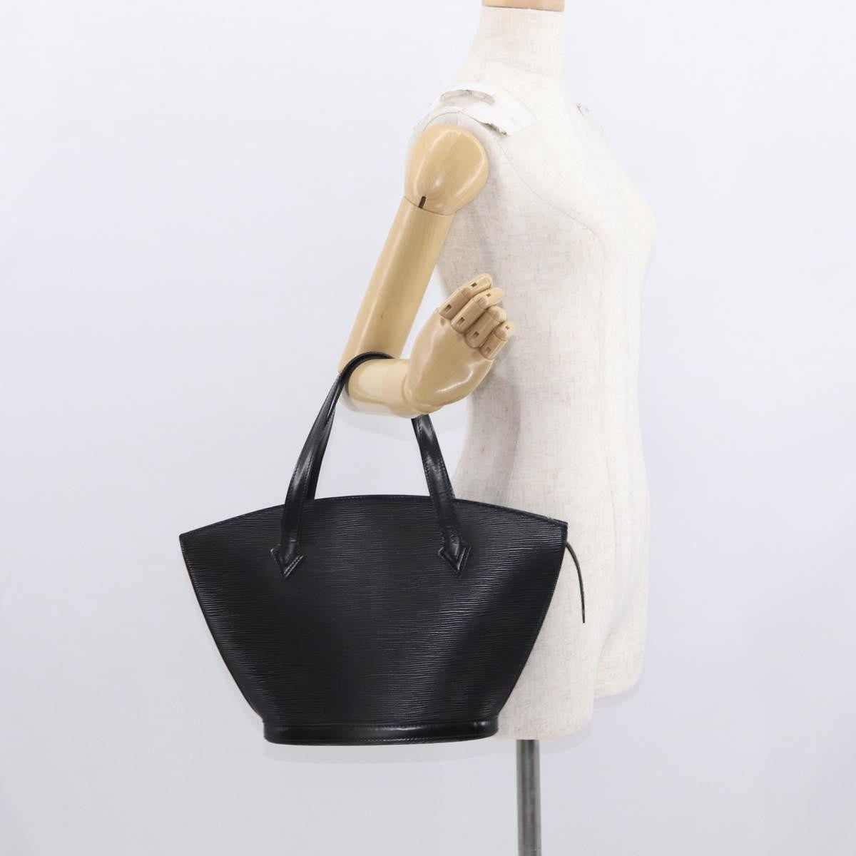 Louis Vuitton Saint Jacques Handbag Epi Leather, BLACK, LEATHER, Handbag
