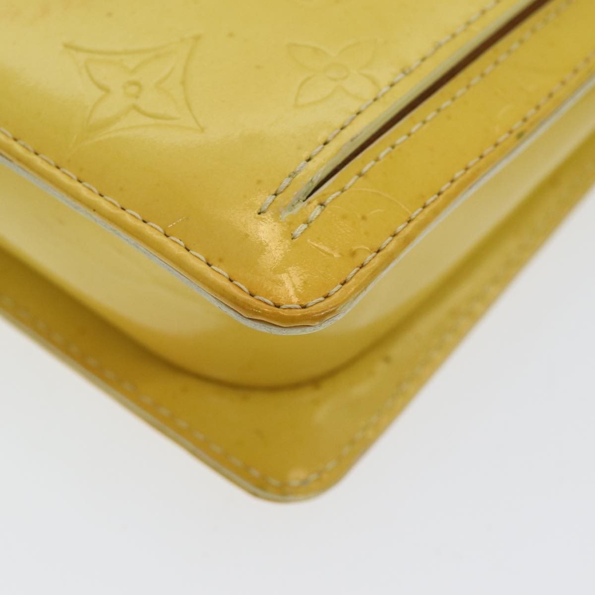 Louis Vuitton Thompson Street Handbag Monogram Vernis, YELLOW, PATENT_LEATHER, Clutche & pouche