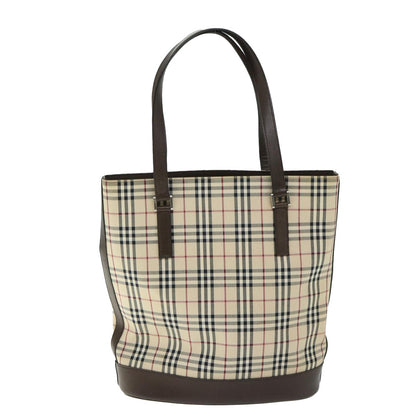 Burberry Nova Check Tote Nylon, BEIGE, NYLON, Tote bag
