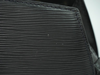 Louis Vuitton Cluny Shoulder Bag Epi Leather, BLACK, LEATHER, Shoulder bag