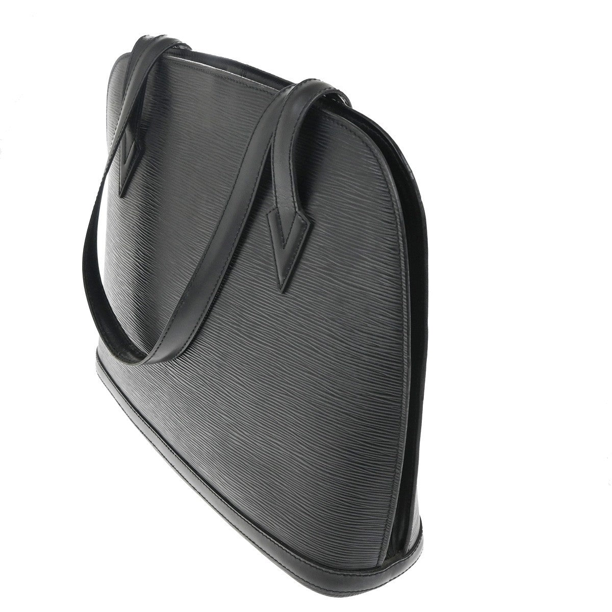 Louis Vuitton Lussac Handbag Epi Leather, BLACK, LEATHER, Shoulder bag