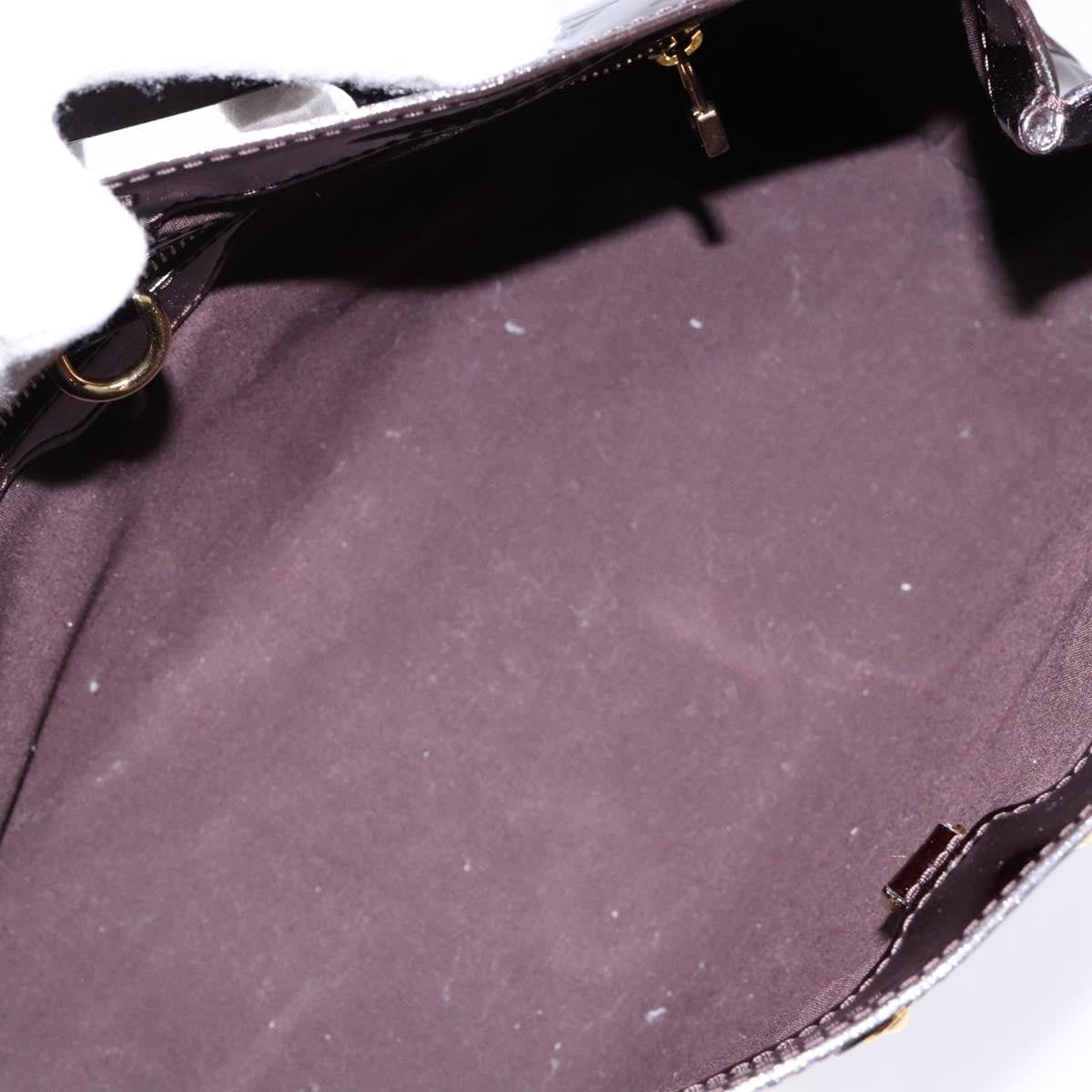 Louis Vuitton Wilshire Handbag Monogram Vernis, BURGUNDY, PATENT_LEATHER, Handbag