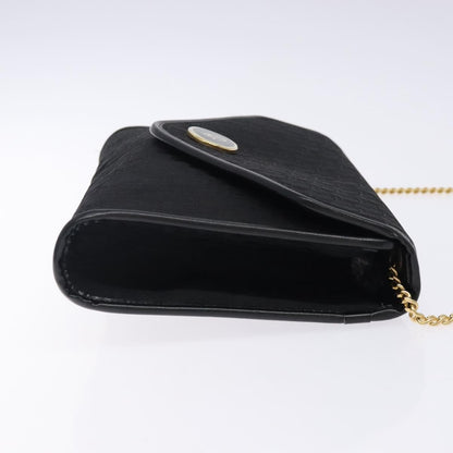 Christian Dior Vintage Trotteur Chain shoulder bag Canvas, BLACK, CANVAS, Shoulder bag