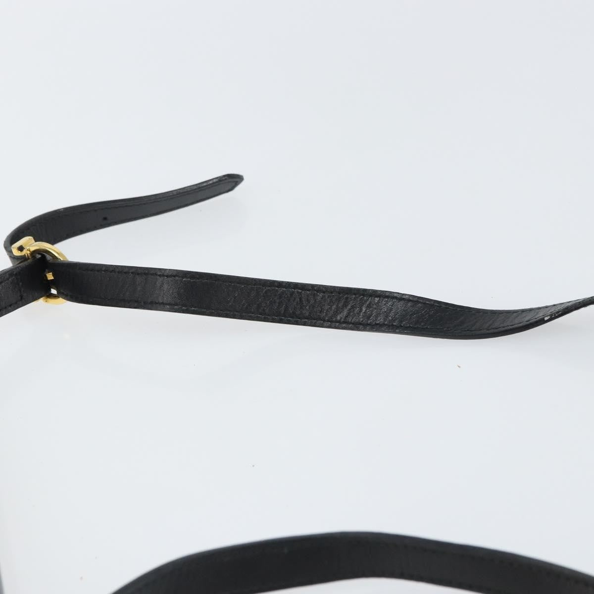 Salvatore Ferragamo Vintage Shoulder Bag Leather, BLACK, LEATHER, Shoulder bag
