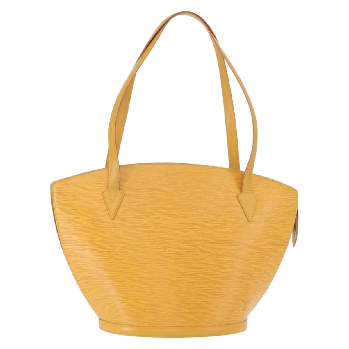Louis Vuitton Saint Jacques Handbag Epi Leather, YELLOW, LEATHER, Shoulder bag