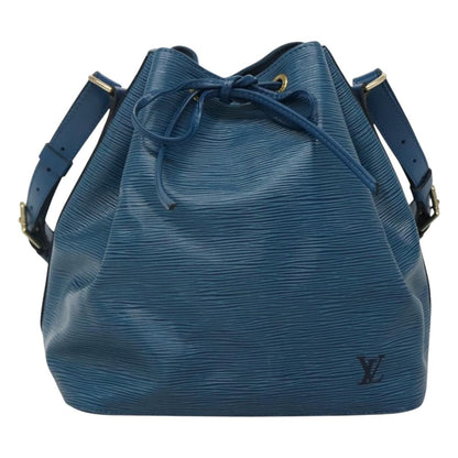 Louis Vuitton Petit Noe Handbag Epi Leather, BLUE, LEATHER, Handbag