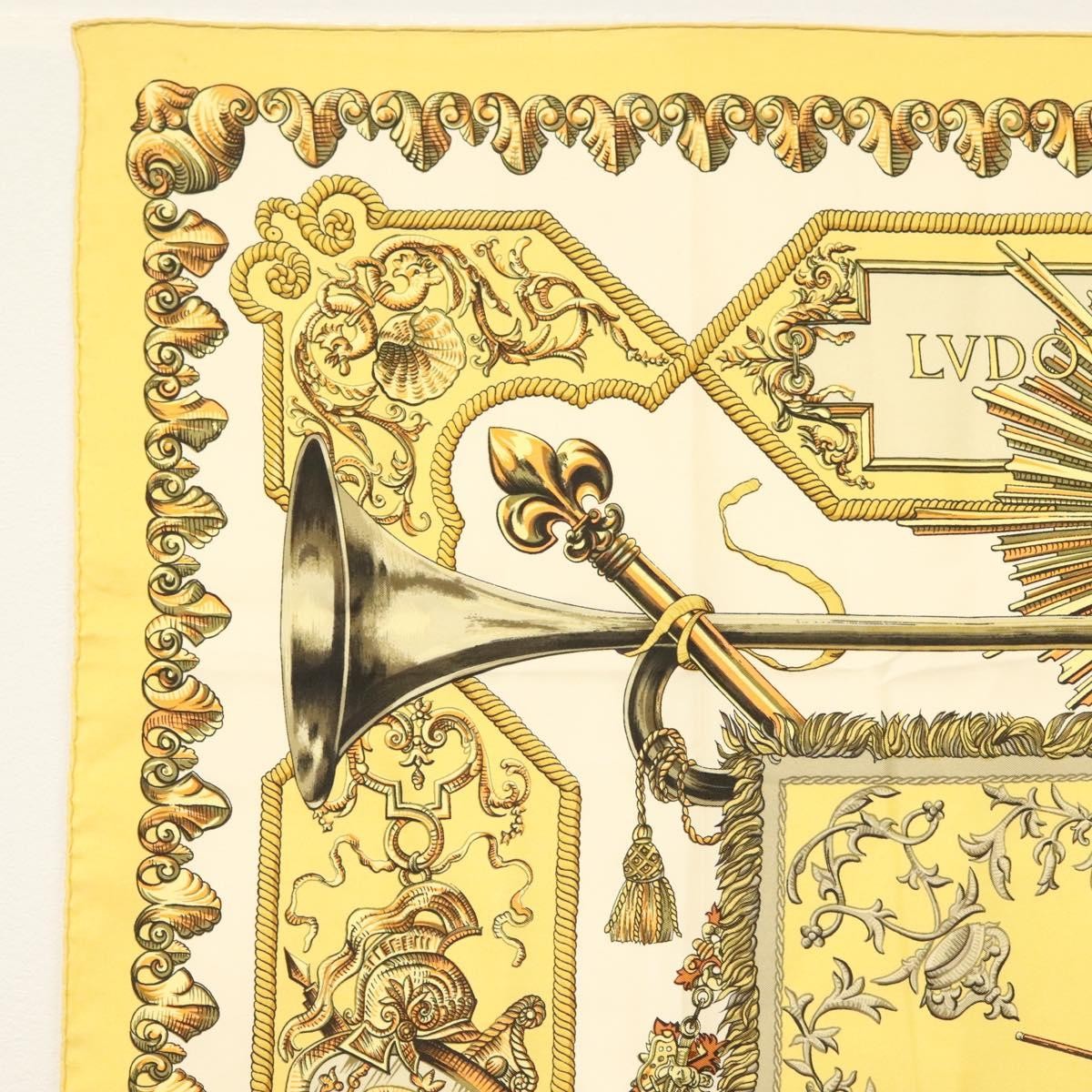 Hermes Carré 90 Silk multicolor, YELLOW, SILK, Scarve & shawl