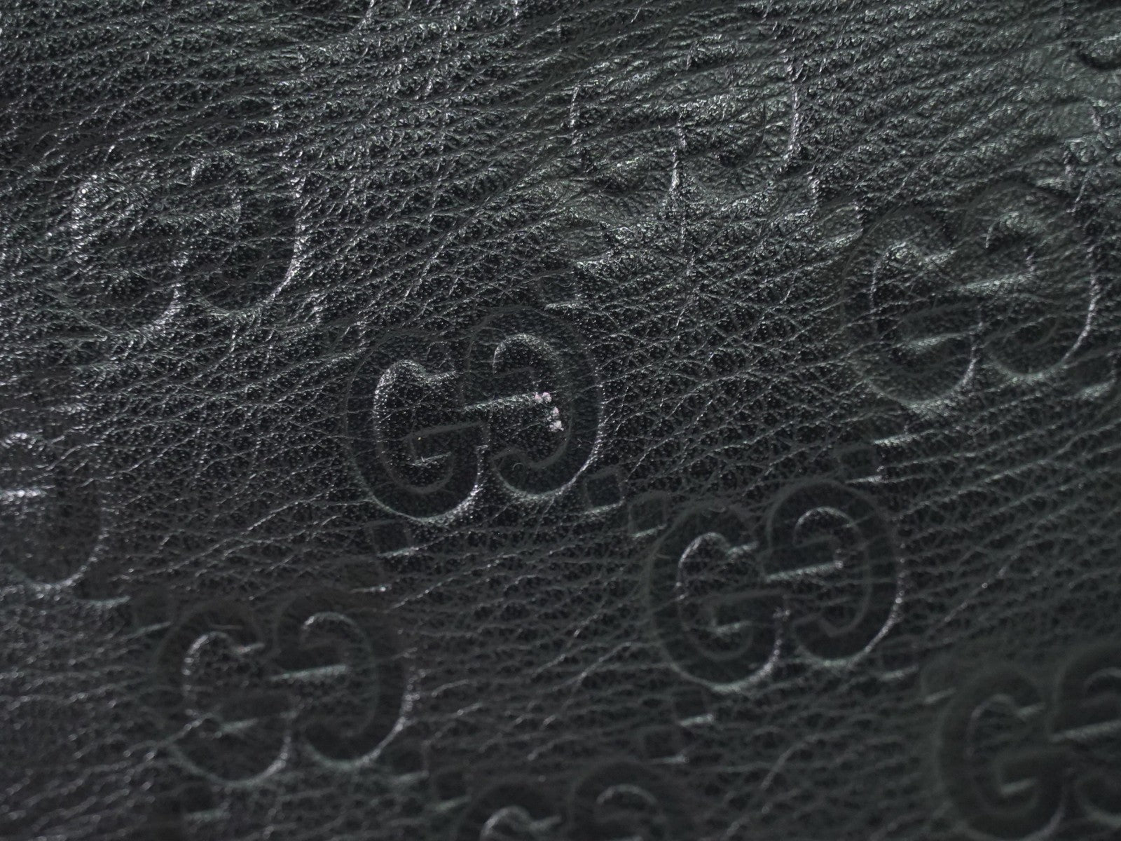 Gucci Crossbody Bag Guccissima Leather, BLACK, LEATHER, Shoulder bag