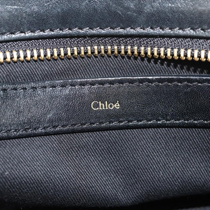 Chloe Alice Satchel Leather, BLACK, LEATHER, Handbag