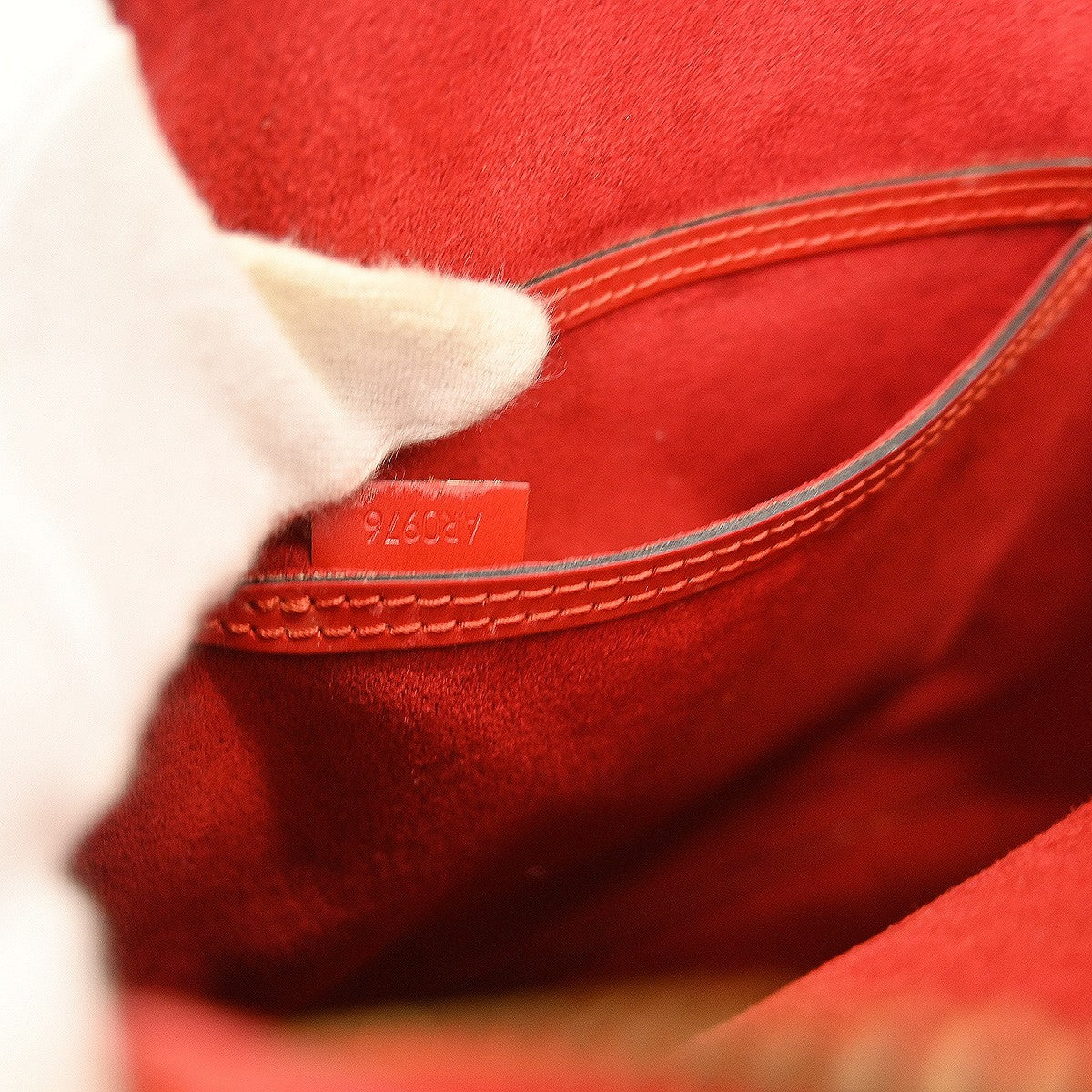 Louis Vuitton Vintage Alma Handbag Epi Leather, Red, Leather, Handbag