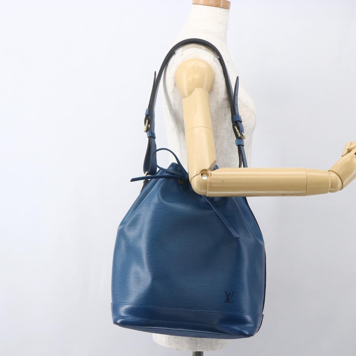 Louis Vuitton Noe Handbag Epi Leather, BLUE, LEATHER, Shoulder bag