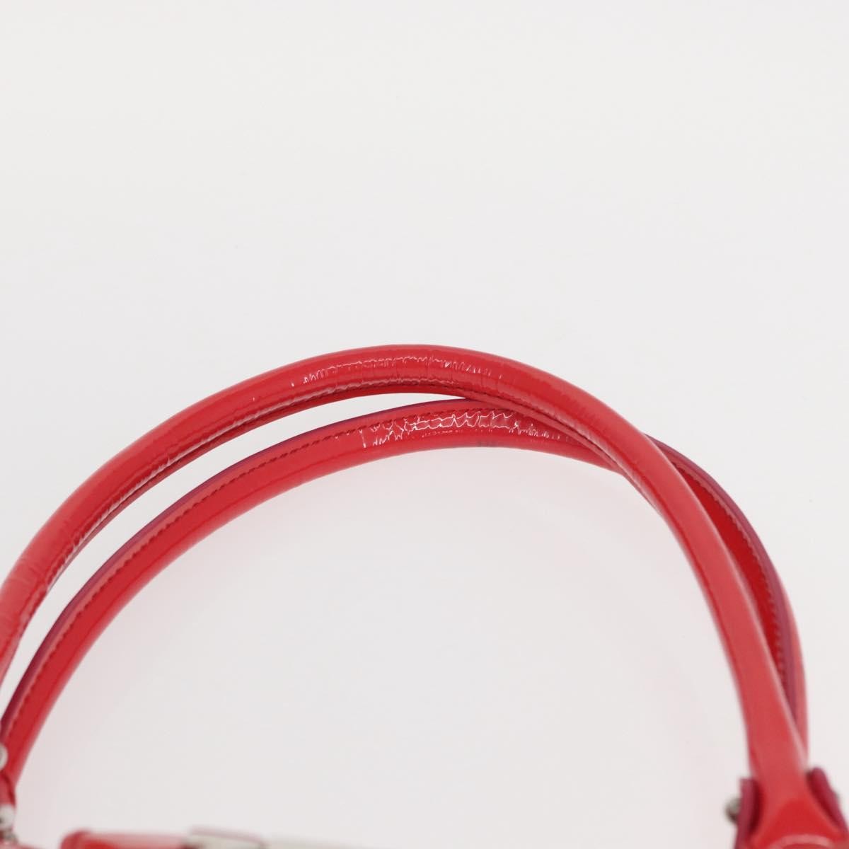 Salvatore Ferragamo Gancini handbag Patent leather, RED, PATENT_LEATHER, Handbag