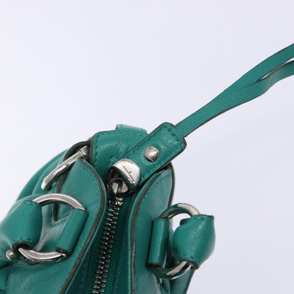 Salvatore Ferragamo Marisa Satchel Leather, GREEN, LEATHER, Handbag