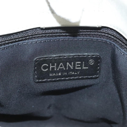 Chanel Chain Me Tote Quilted Calfskin, WHITE, LEATHER, Tote bag
