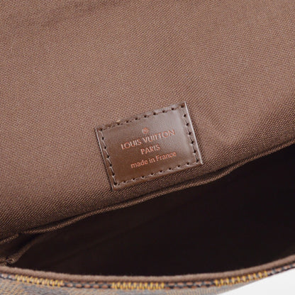 Louis Vuitton Brooklyn Handbag Damier, BROWN, CANVAS, Shoulder bag