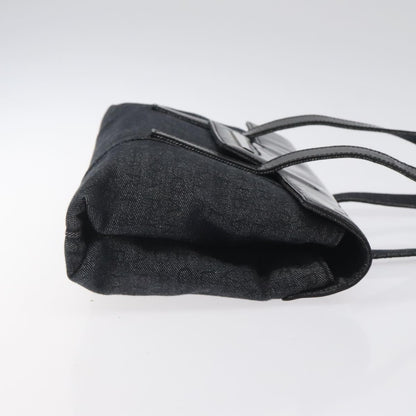 Bvlgari B.Zero1 Logomania Bag Canvas with Leather, BLACK, CANVAS, Shoulder bag