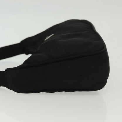 Prada Hobo Tessuto, BLACK, NYLON, Handbag