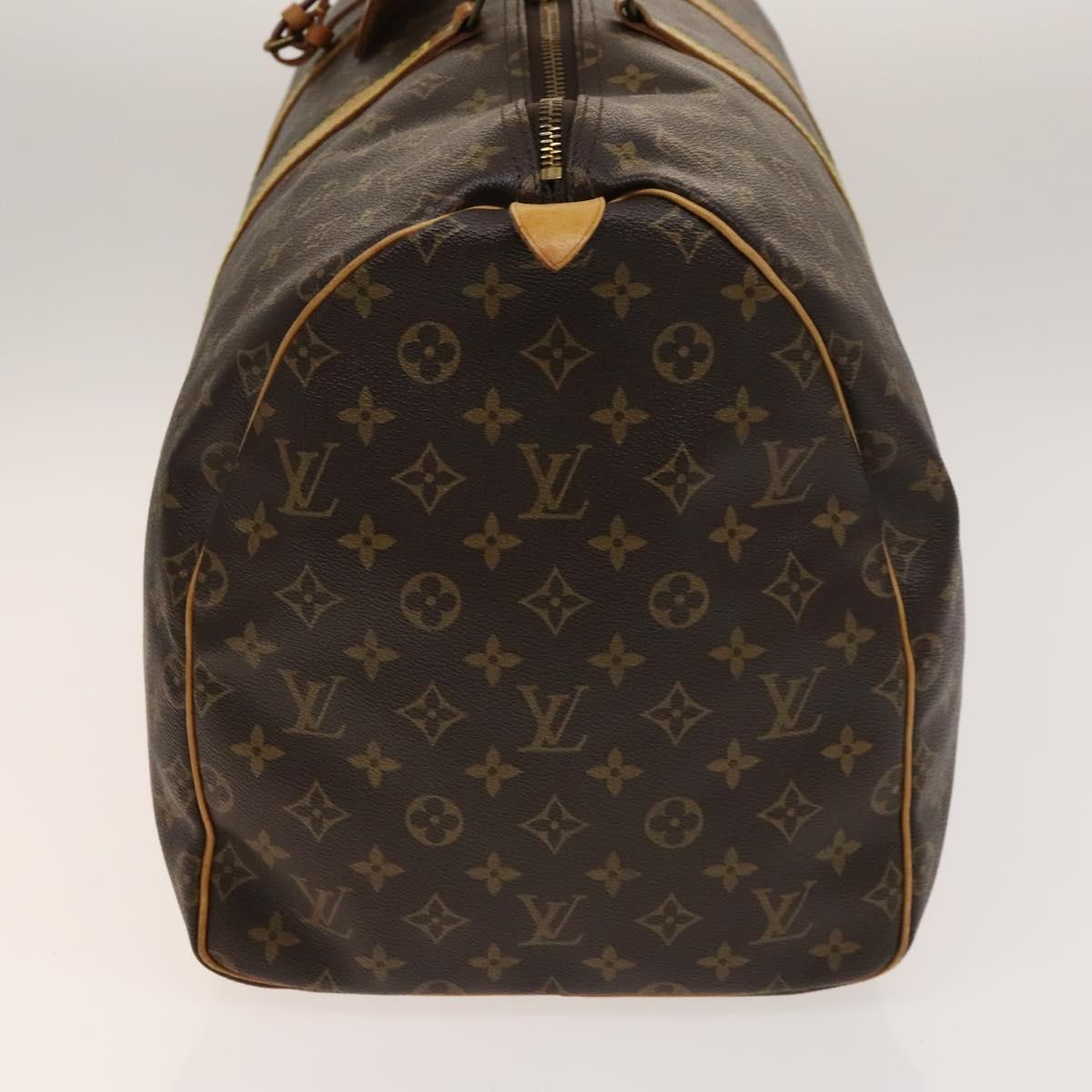 Louis Vuitton Keepall Bag Monogram Canvas, BROWN, CANVAS, Travel bag